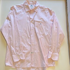Lacoste Men's Light Pink Dress Shirt